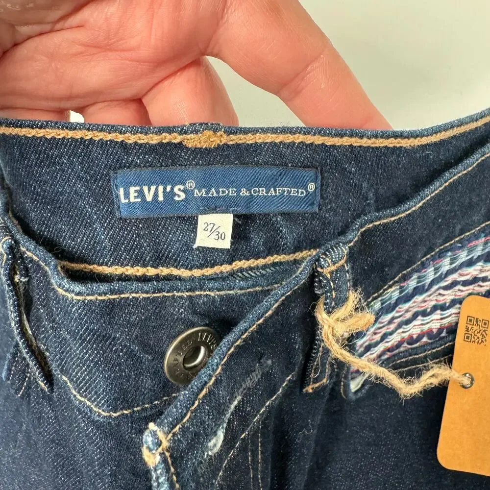 Levi's Made & Crafted Stem Flare Jeans Blue Anthro Mid Rise Boho Casual Size 27